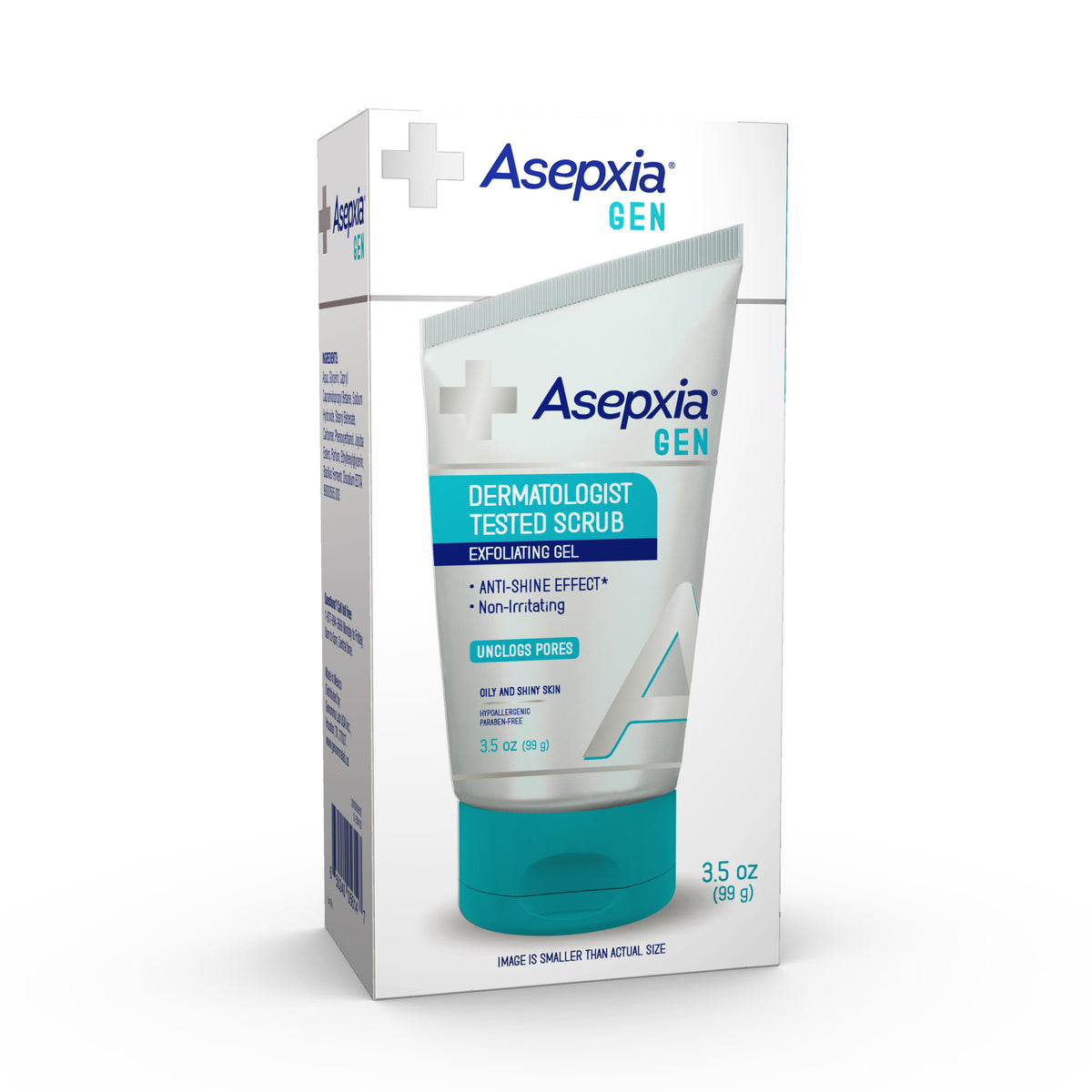 Asepxia GEN, Facial Exfoliating Scrub Gel, Dermatologist tested, for