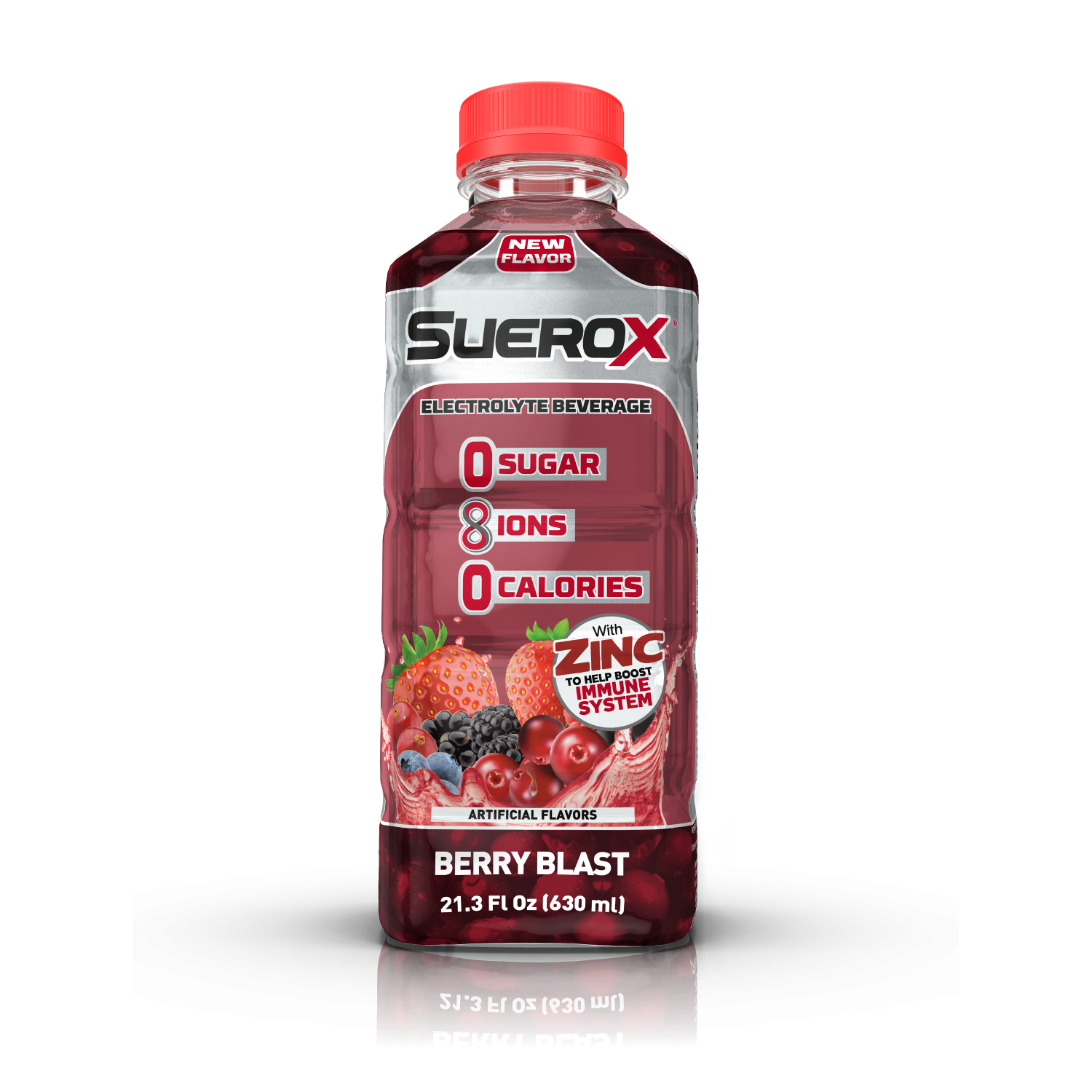 Suerox Berry Blast Healthy Hydration, Sugar Free, 0 Calories, 8 Ions E 