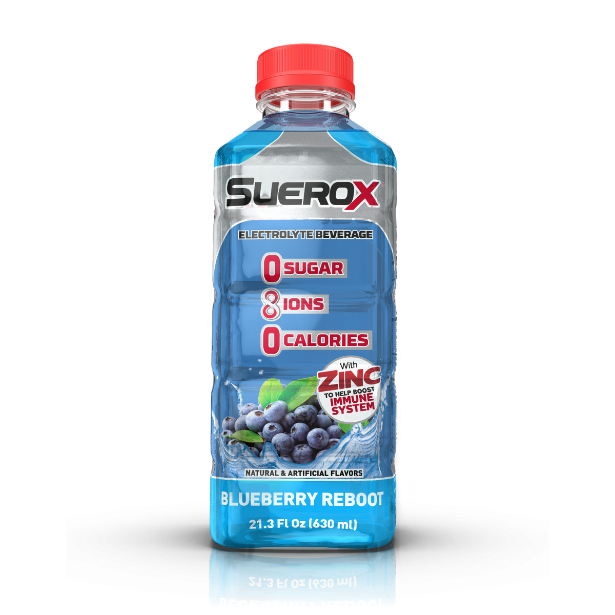 SueroX Blueberry RebootHealthy Hydration, Sugar Free, 0 Calories, 8 io ...