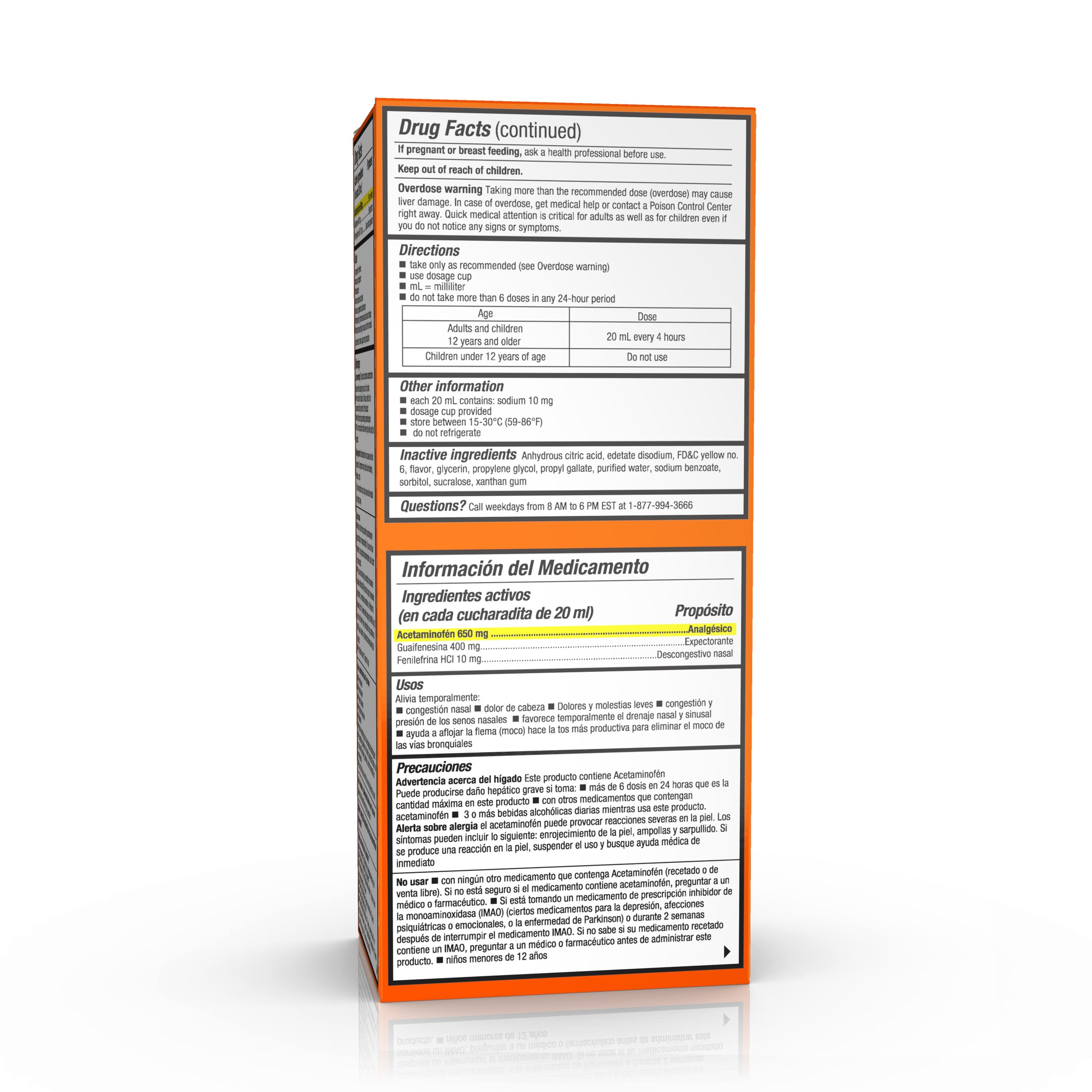 Tukol Max Action Nasal Spray Congestion Relief Minor Aches and Pains & Expectorant, NonDrowsy