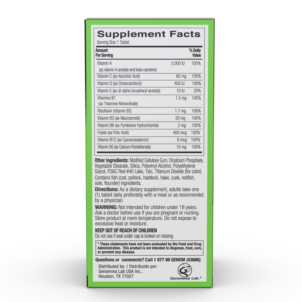 Shot B Energy Multivitamin Dietary Supplement, Tablets, 60 ct